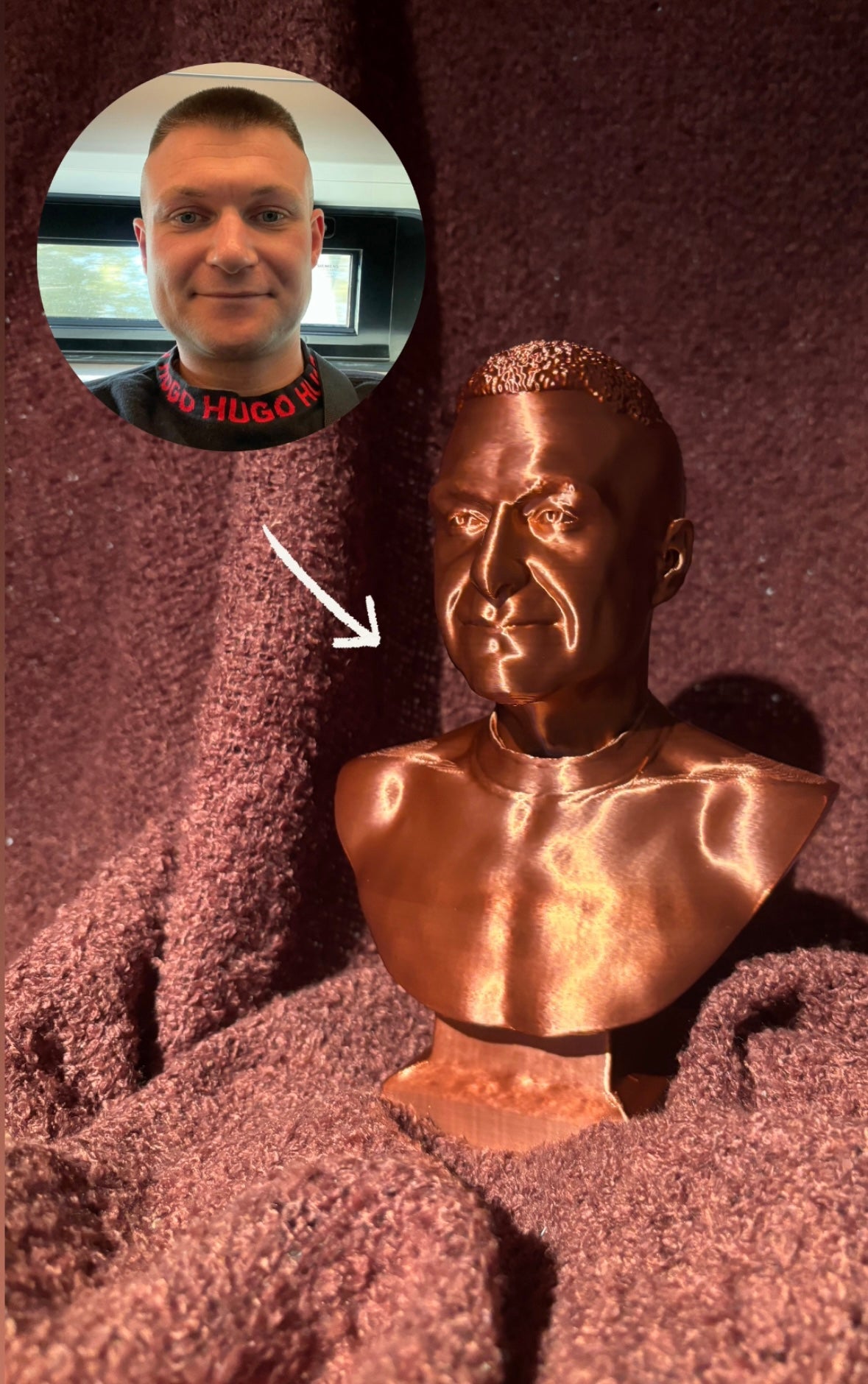 Personalisierte 3D Büste (Person)