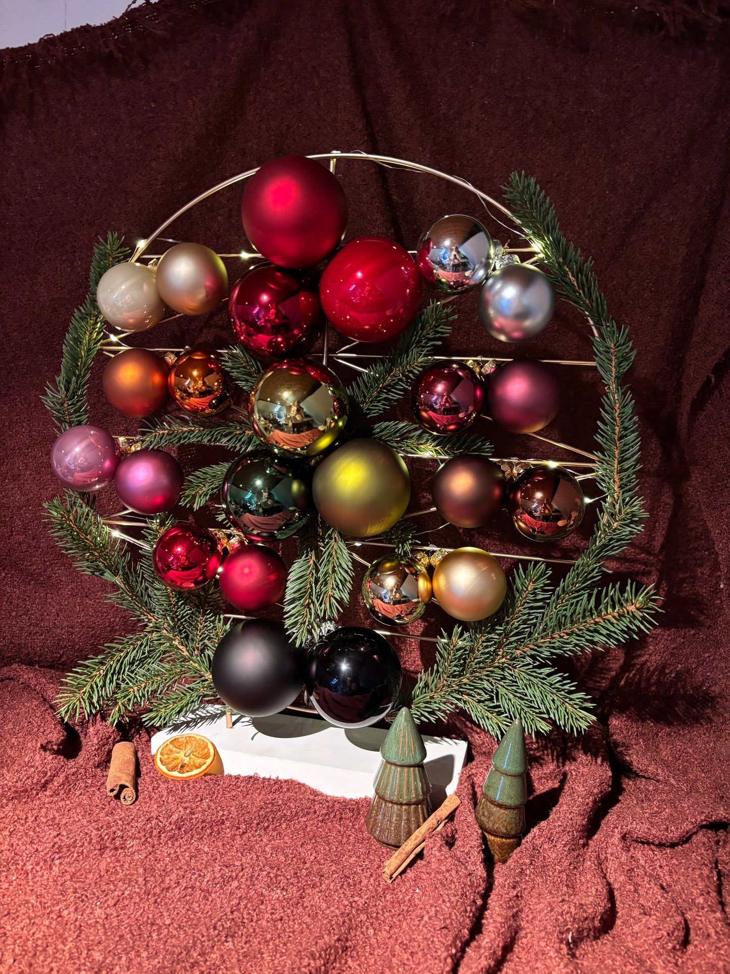 Individuell beschriftete Weihnachtskugeln