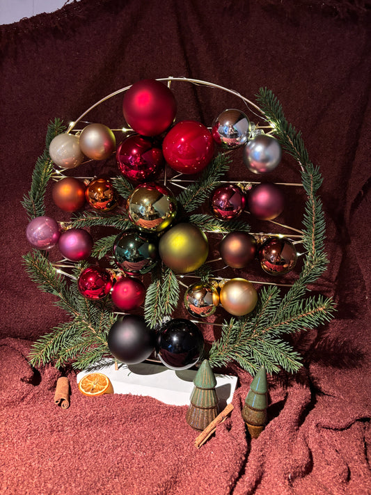 Individuell beschriftete Weihnachtskugeln