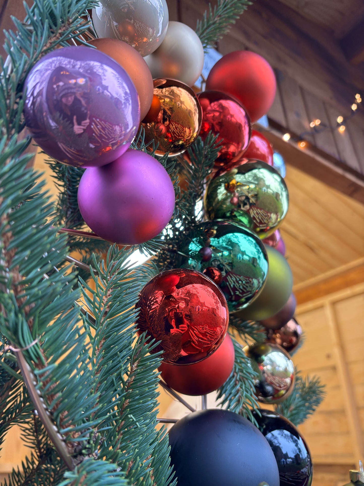 Individuell beschriftete Weihnachtskugeln